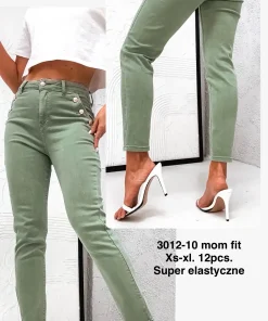 Jeansy Damskie,size xs-xl,paczka 12szt, 1 kolor