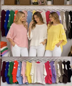 Swetry Damskie WŁOSKA,Size uni,paczka 6szt, mix kolor