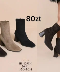 Buty Botki Damskie (36-41, 12par) 1 kolor