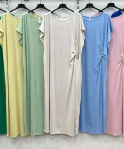 Sukienki Damskie WŁOSKA,Size uni,paczka 6szt, mix kolor