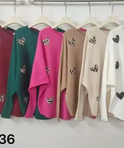 Swetry damskie ,size uni,Paczka 10szt, mix kolor