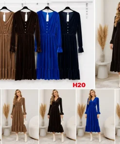Sukienki Damskie WŁOSKA,Size uni,paczka 6szt, mix kolo