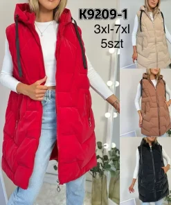 Kamizelki DAMSKI ,size 3-7xl,Paczka 5szt ,1 kolor