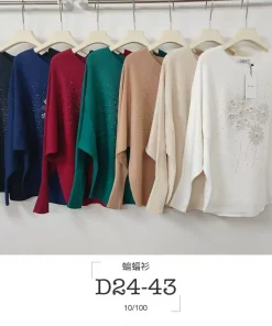 Swetry damskie,size uni,Paczka 10szt ,mix kolor