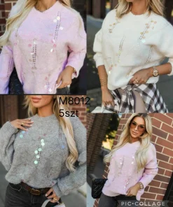 Swetry Damskie,Size uni,paczka 5szt, 1 kolor