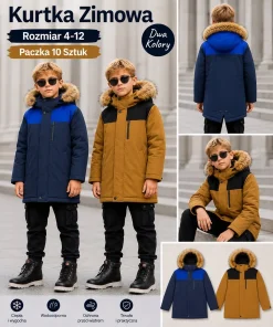 Kurtki DZIECIĘCA,size 4-12lat,Paczka 10szt ,mix kolor