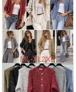 Swetry Damskie,Size m/l-xl/2xl,paczka 12szt, mix kolor