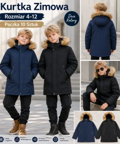 Kurtki DZIECIĘCA,size 4-12lat,Paczka 10szt ,mix kolor