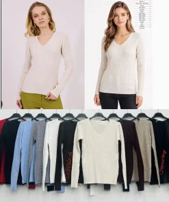 Swetry Damskie WŁOSKA,Size uni,paczka 6szt, mix kolor