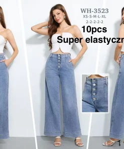 Jeansy Damskie,size xs-xl,paczka 10szt, 1 kolor