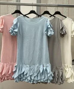 Sukienki damskie WŁOSKA,Size uni ,paczka 6 szt mix kolor