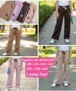 Spodnie DZIECIĘCA,size 128-164,Paczka 7szt,1kolor