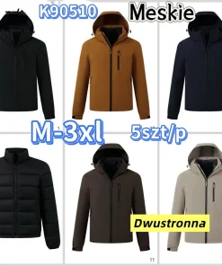 Kurtki MĘSKA ,size m-3xl,Paczka 5szt ,1kolor