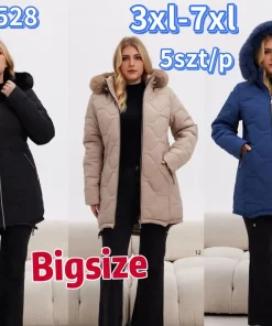 Kurtki Damskie,size 3-7xl,Paczka 5szt ,1kolor