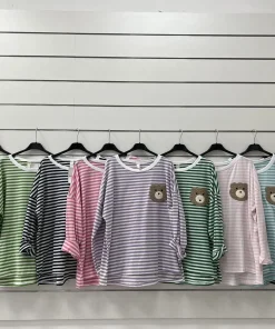 Bluzki Damskie WŁOSKA,Size uni,paczka 6szt, mix kolor