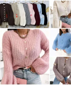Swetry Damskie,Size uni,paczka 12szt, mix kolor