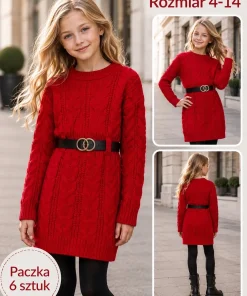 Swetry DZIECIĘCA ,size 4-14lat,paczka 6szt, 1 kolor