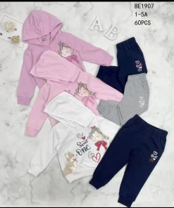 Komplety DZIECIĘCA, size 1-5lat,Paczka 15szt, mix kolor