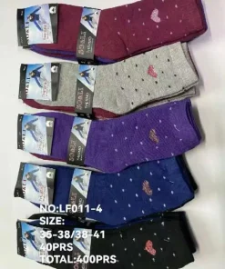 Skarpety Damskie,size 35-41,paczka 40szt ,mix kolor