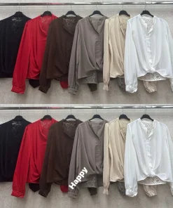 Bluzki Damskie WŁOSKA,Size uni,paczka 6szt, mix kolor