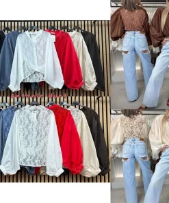 Koszule Damskie, size uni,Paczka 6szt ,mix kolor