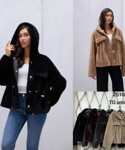 Kurtki damskie,size uni,paczka 6szt ,mix kolor