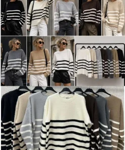 Swetry Damskie,size uni,Paczka 12szt,mix kolor