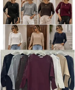 Swetry Damskie,size uni,paczka 10szt, mix kolor