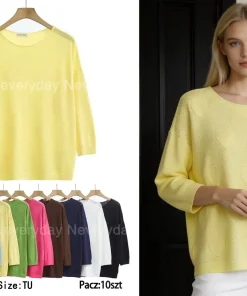 Swetry Damskie,size uni,Paczka 10szt ,mix kolor