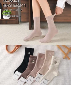 Skarpety Damskie, size 35-42,Paczka 40szt, mix kolor