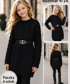 Swetry DZIECIĘCA ,size 4-14lat,paczka 6szt, 1 kolor