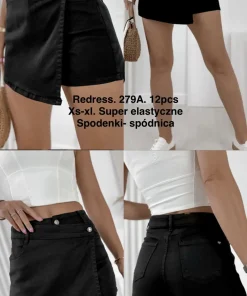 Spódnica krótka Damskie,size xs-xl,Paczka 12szt ,1kolor