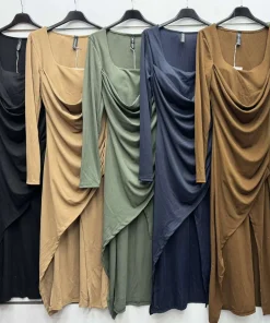 Sukienki Damskie WŁOSKA,Size uni,paczka 6szt, mix kolo