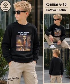 Bluzy DZIECIĘCA,size 6-16lat,paczka 6szt, 1 kolor