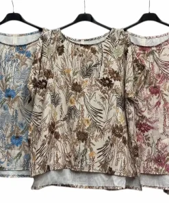 Bluzki damskie WŁOSKA,Size uni ,paczka 6 szt mix kolor