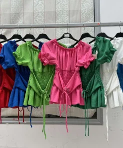 Bluzki damskie WŁOSKA,Size uni ,paczka 6 szt mix kolor