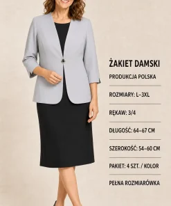 Żakiety Damskie ,size l-3xl,paczka 4szt ,1kolor