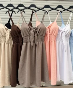 Sukienki Damskie WŁOSKA,Size uni,paczka 6szt, mix kolor