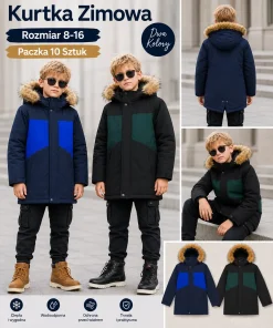Kurtki DZIECIĘCA,size 8-16lat,Paczka 10szt ,mix kolor