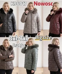 Kurtki damskie,size 3-7xl,paczka 5szt,1kolor =