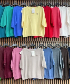 Swetry Damskie WŁOSKA,Size uni,paczka 6szt, mix kolor