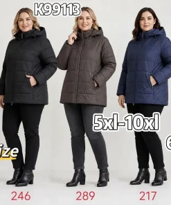 Kurtki damskie,size 5-10xl,paczka 6szt,1kolor