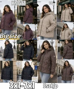 Kurtki damskie,size 3-7xl,paczka 5szt,1kolor