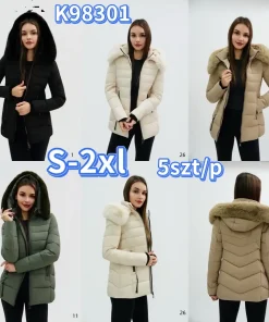 Kurtki Damskie,size s-2xl,Paczka 5szt ,1kolor