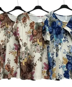 Bluzki Damskie WŁOSKA,Size uni,paczka 6szt, mix kolor