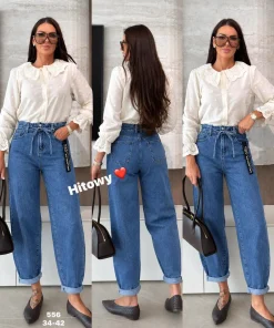 Jeansy Damskie,size 34-42,Paczka 10szt ,1kolor
