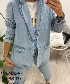 Kurtki Jeansowe Damskie,size uni,paczka 10szt, 1 kolor