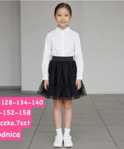 Spódnica DZIECIĘCA, size 122-158,Paczka 7szt, 1 kolor