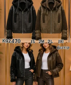 Kurtki damskie,Size s-xl,paczka 6szt, 1 kolor