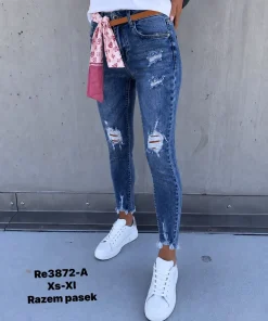 Jeansy Damskie,Size xs-xl,paczka 12szt, 1 kolor